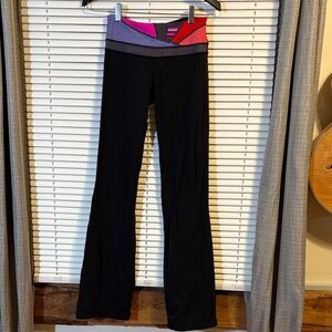 lululemon athletica Black and Pink Boot Cut Pants